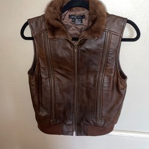 Leather vest
